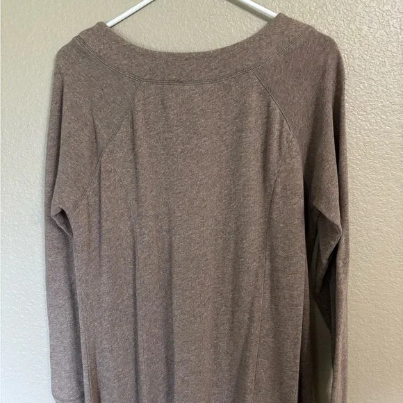 Soft Surroundings Taupe Long Sleeve Sweater Dress - Picture 5 of 6